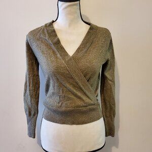 J. Crew merino wool metallic sweater sz XXS